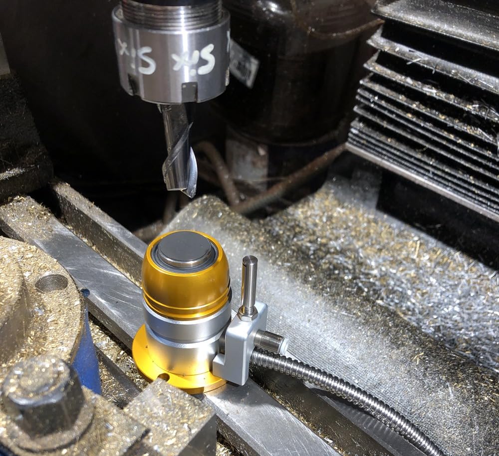BTER CNC Automatic Tool Sensor Gauge, DC 24V Normally Closed CNC Z Axis Tool Setter, High Accuracy Aluminum Alloy Z Axis Probe Tool Touch Sensor Setting Gauge for CNC Router Engraving​ Machine customer photo 2