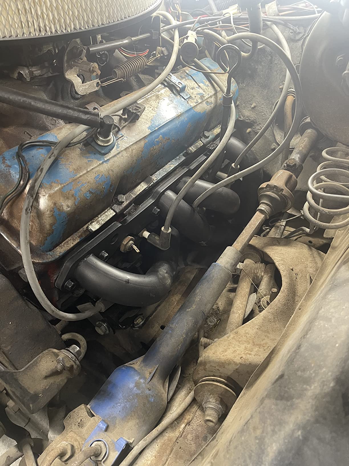 Exhaust Headers 1-5/8 in. Mild Steel Hi-temp Black Paint for Chevelle El Camino Monte Carlo Nova Caprice Impala 283 305 350 400 cu. in. V8 customer photo 1