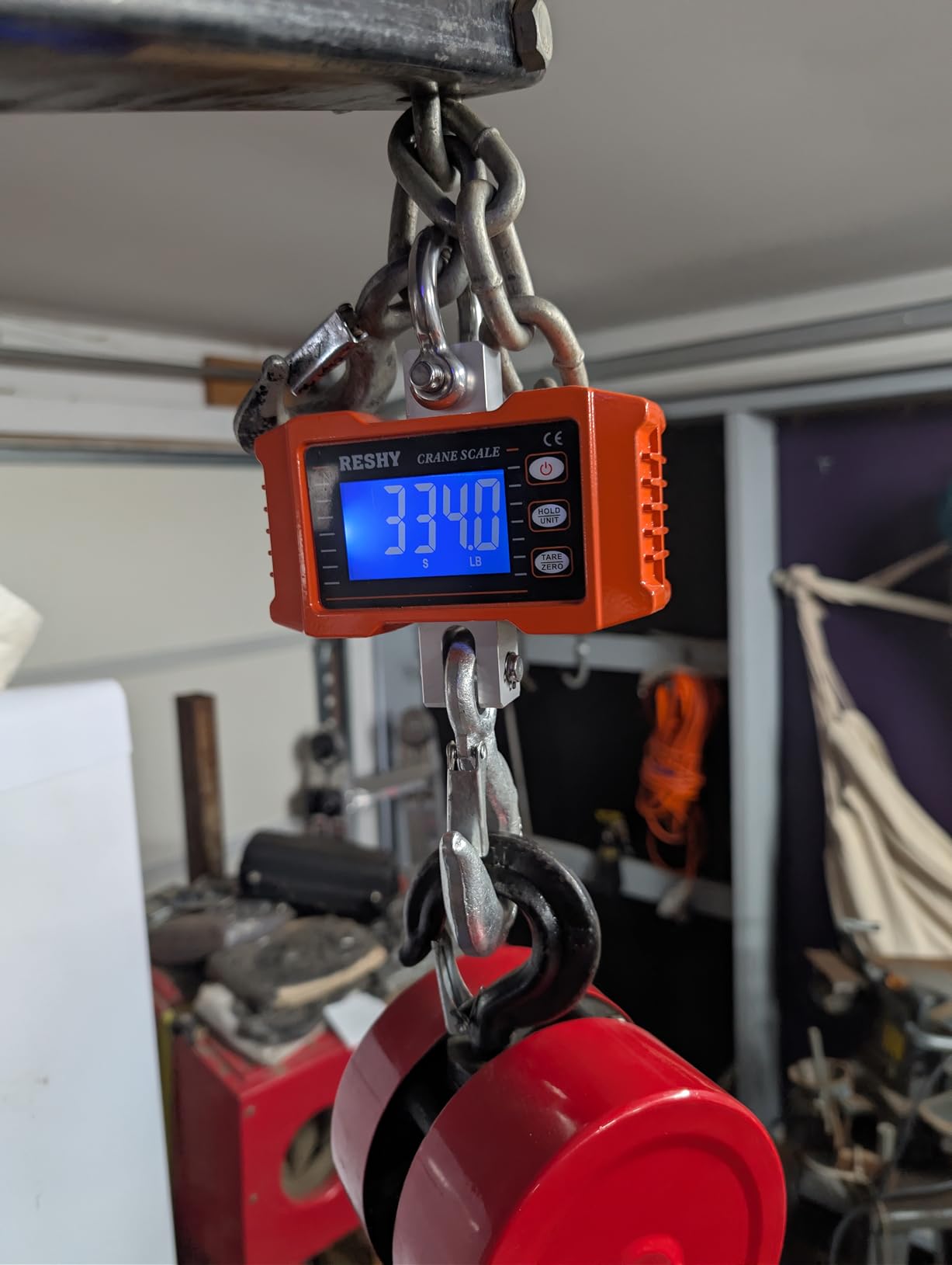 RESHY Digital Crane Scale 2200lb/1000Kg Digital Hanging Scale Industrial Heavy Duty Crane Scale for Farm,Deer,Livestock,Factory,Construction,Hunting CE Certified customer photo 1