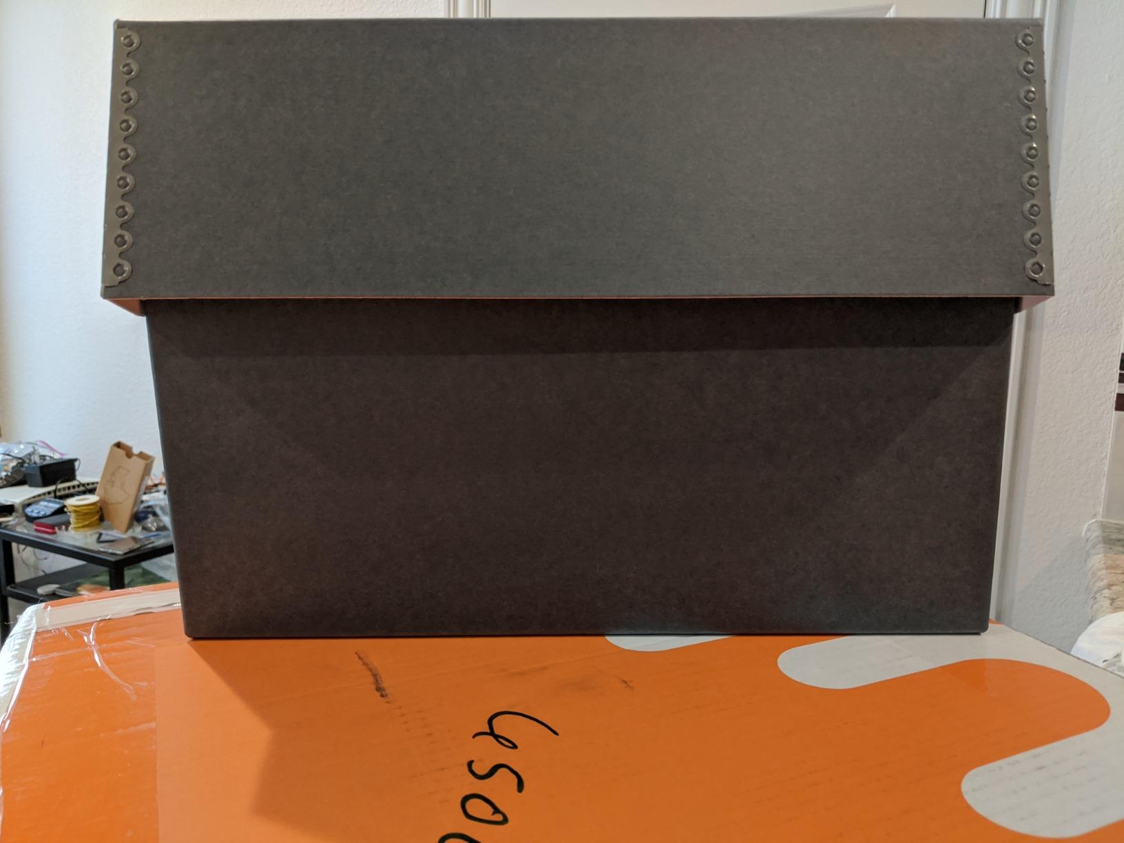 Lineco Archival Document Storage Box, Gray, 12.5