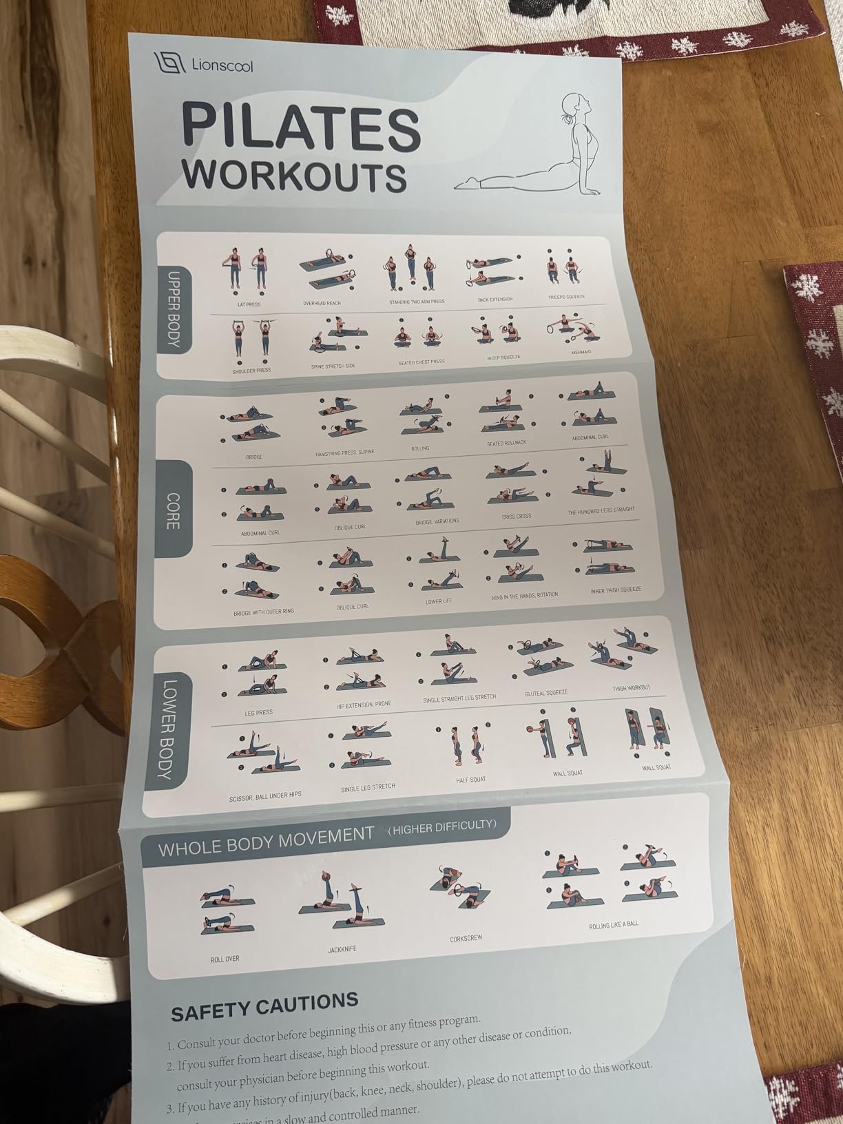 LIONSCOOL Pilates Ring Set 14