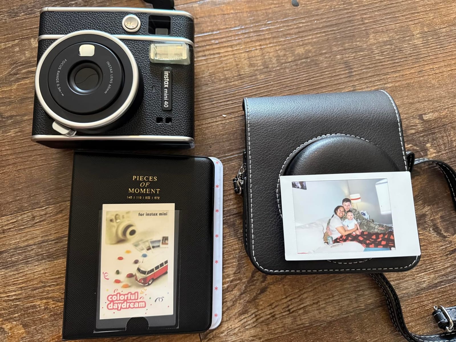Fujifilm Instax Mini 41 Instant Camera Vintage Black. + Fujifilm Value Pack (40 Sheets) + Shutter Accessories Bundle, Includes Vintage Style Compatible Carrying Case, Black Photo Album 64 Pockets customer photo 2