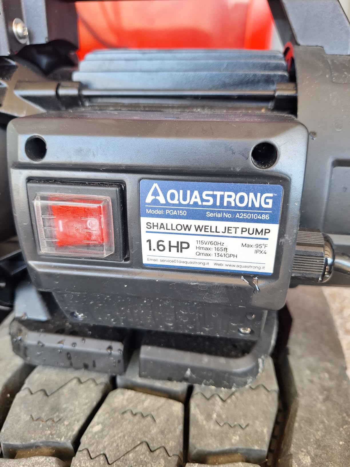 Aquastrong 115V Shallow Well Garden Pump, Stainless Steel, 1320 GPH, Water Transfer Draining Irrigation Sprinkler Pump, for Lawn,Garden,1.6 HP Portable customer photo 1