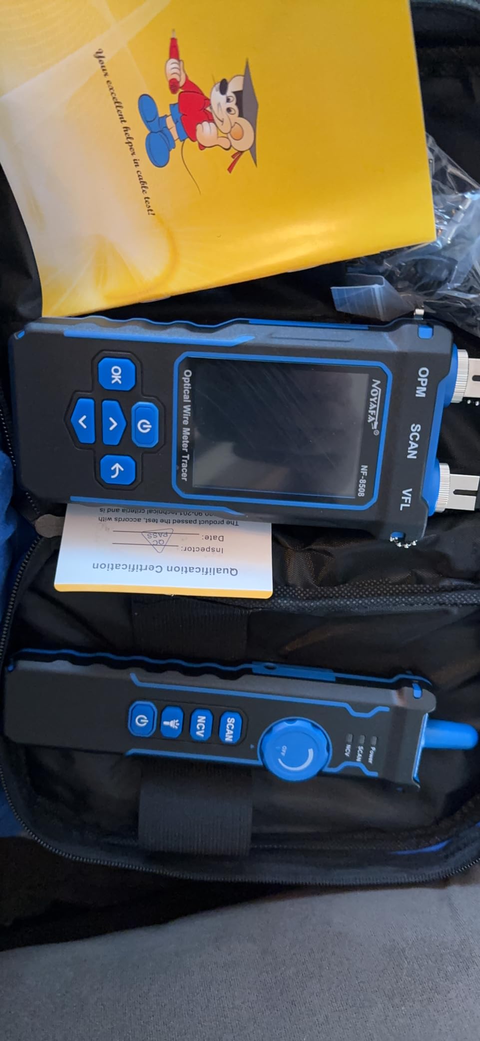 NOYAFA NF-8508 Network Cable Tester with Optical Power Meter customer photo 1