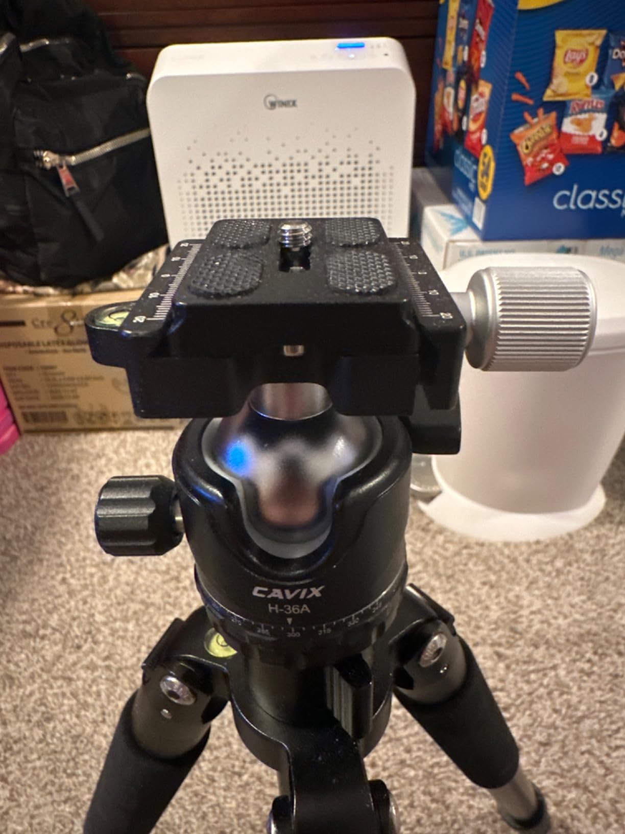 Tripod Ball Head, CAVIX H-46 Metal Ball Head Camera Tripod Head 44lbs/20kg Load with Arca Swiss Quick Release Plate for Tripod, Monopod, DSLR, Camera customer photo 1