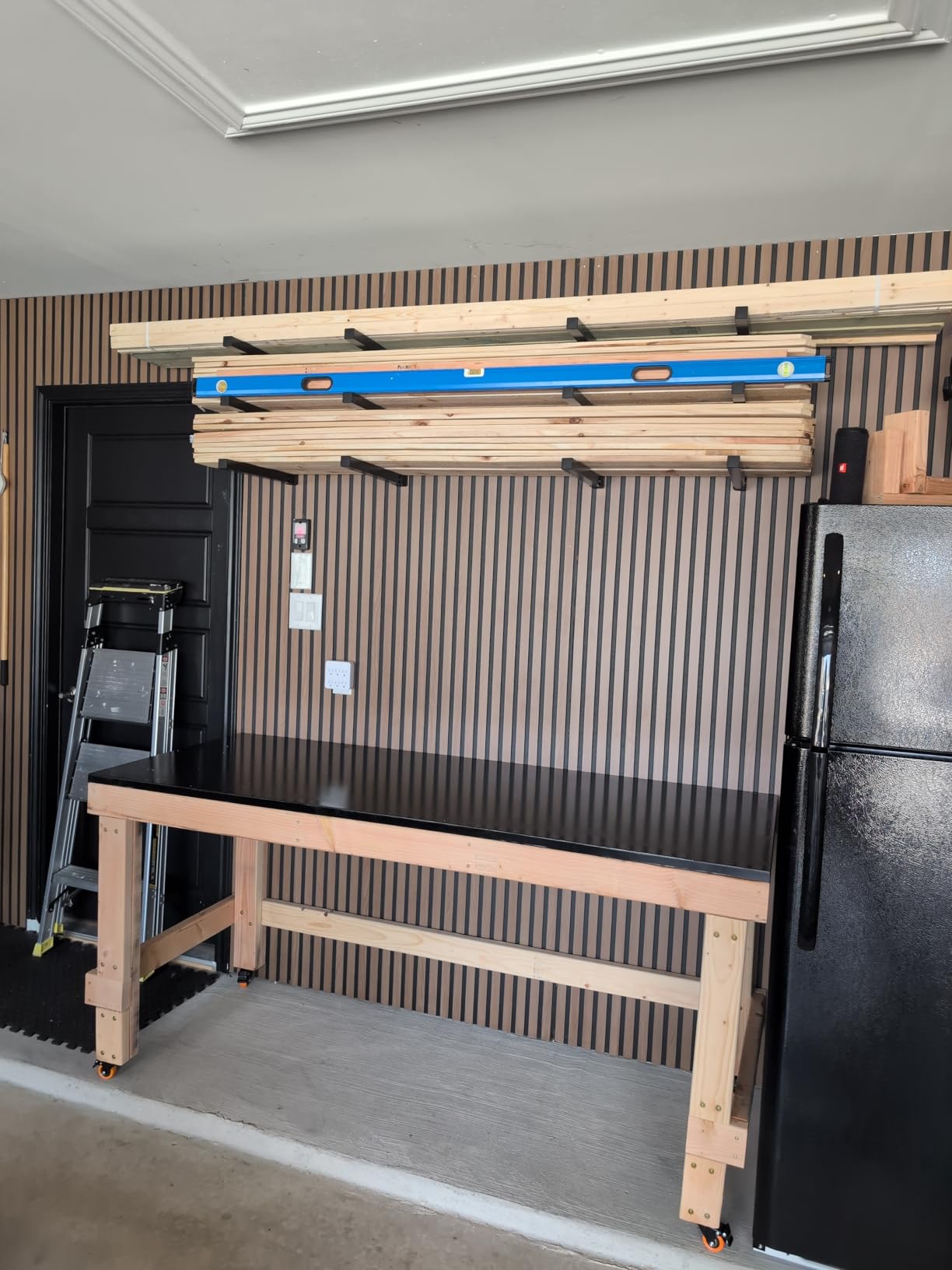 Ultrawall Wall Mount Wood Organizer and Lumber Storage Rack with 3-Level customer photo 2