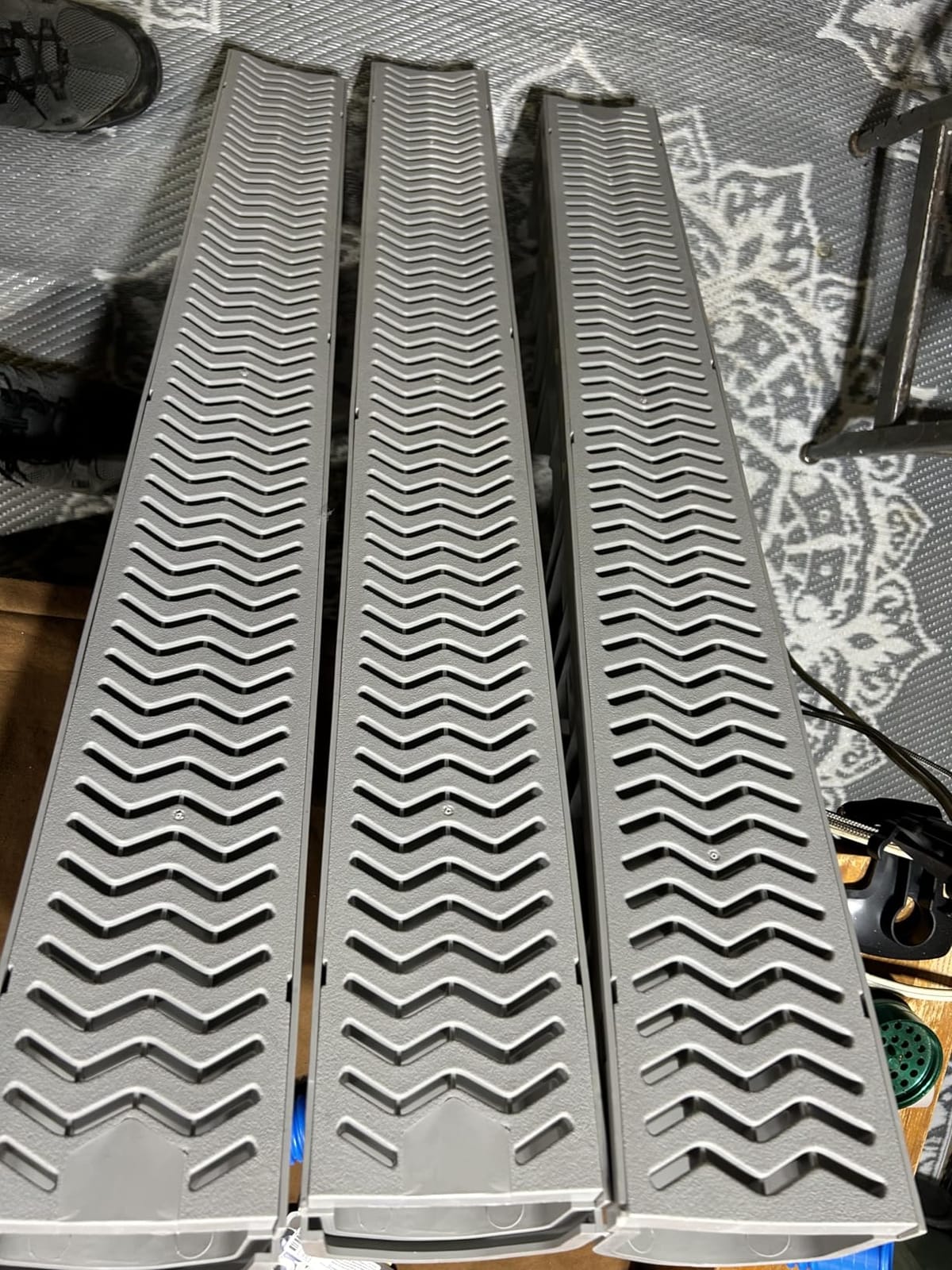 Source 1 Drainage Trench and Driveway Channel Drain with Concrete Grey Grate, 3-Pack customer photo 2
