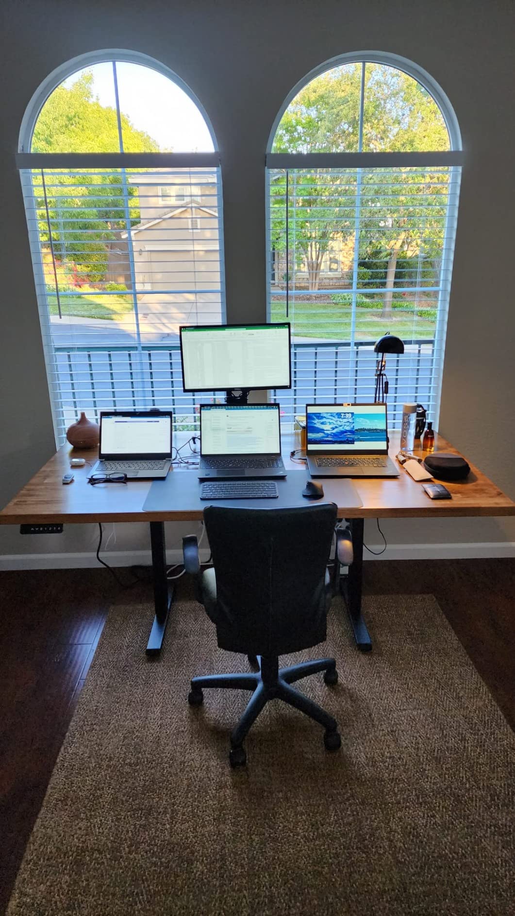 Dual Motor Standing Desk Frame- Height Adjustable Electric Desk Legs, Heavy Duty Sit to Stand Up Desk Base, 4 Memory Settings Controller for Adjustable DIY Desktop, Over 300 lbs Load Capacity customer photo 2