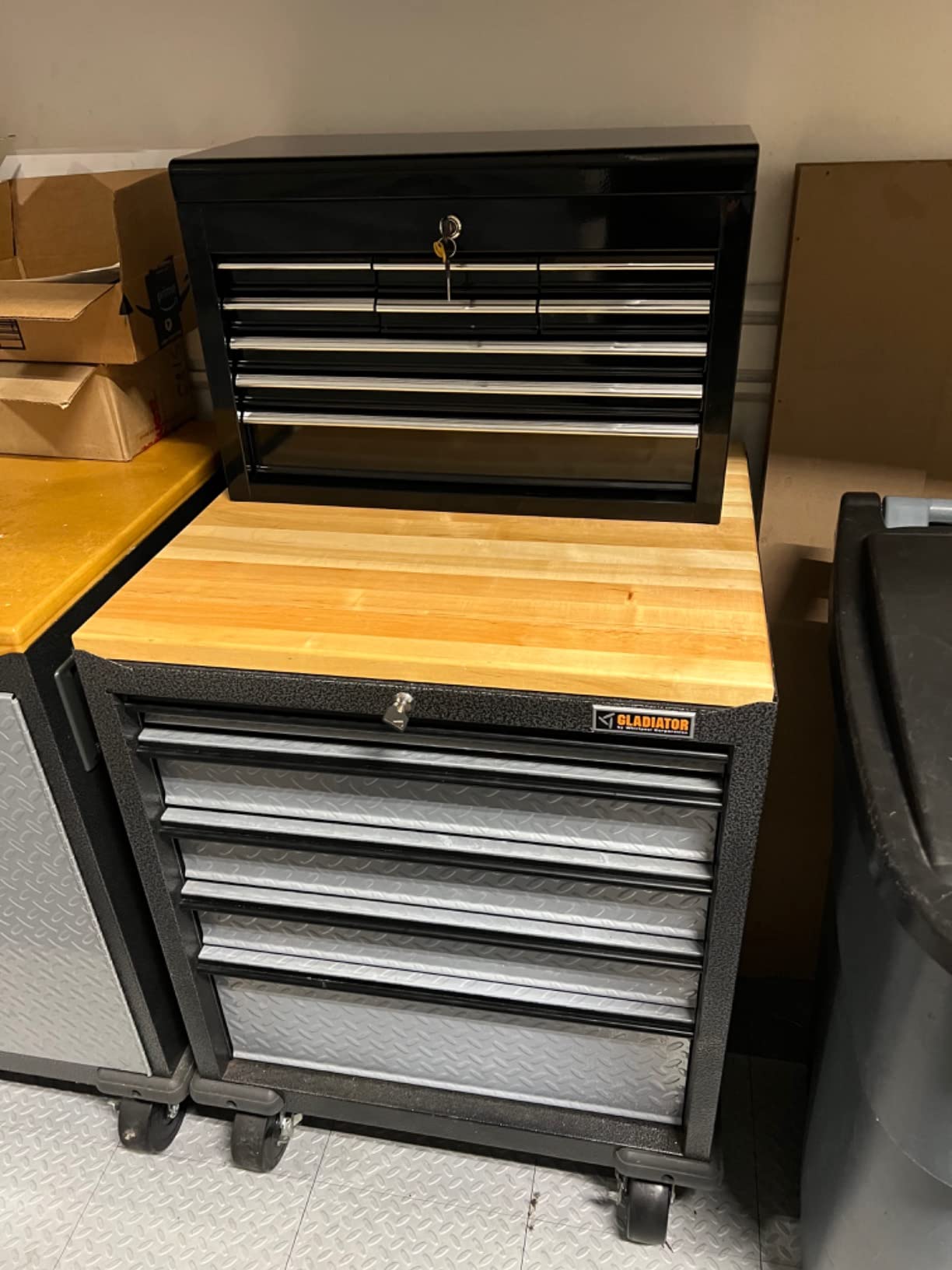 Workington Portable Metal Tool Chest with 4 Drawers, 20