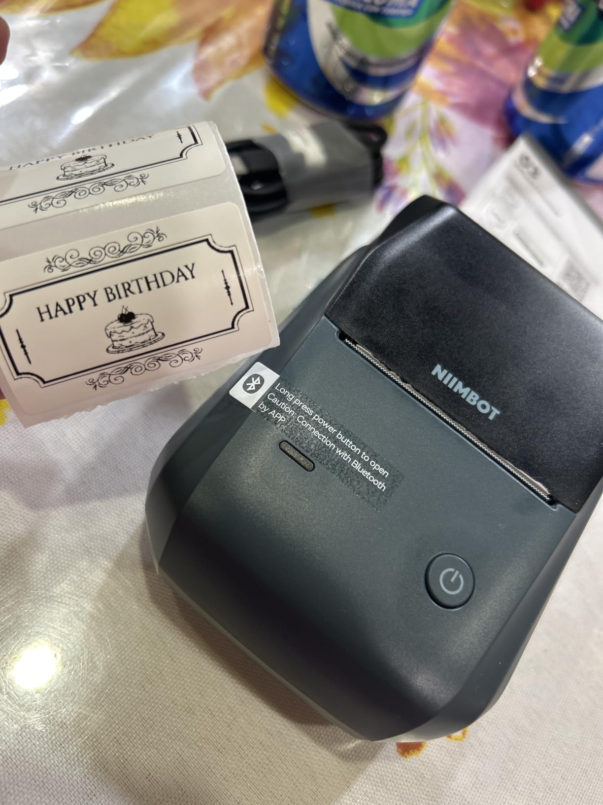 NIIMBOT B1 Label Maker, 2Inch Bluetooth Label Printer for Home, Blue customer photo 1