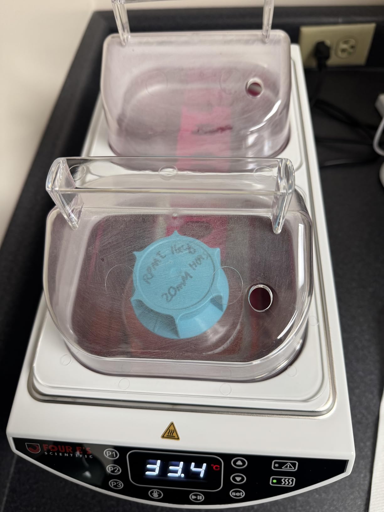 4E's USA Water Bath - Digital 2 Liter Laboratory Electric Water Bath with Precise Temperature Control, Double Safety Features, and Easy to Read LED Display, Model WB101 customer photo 2