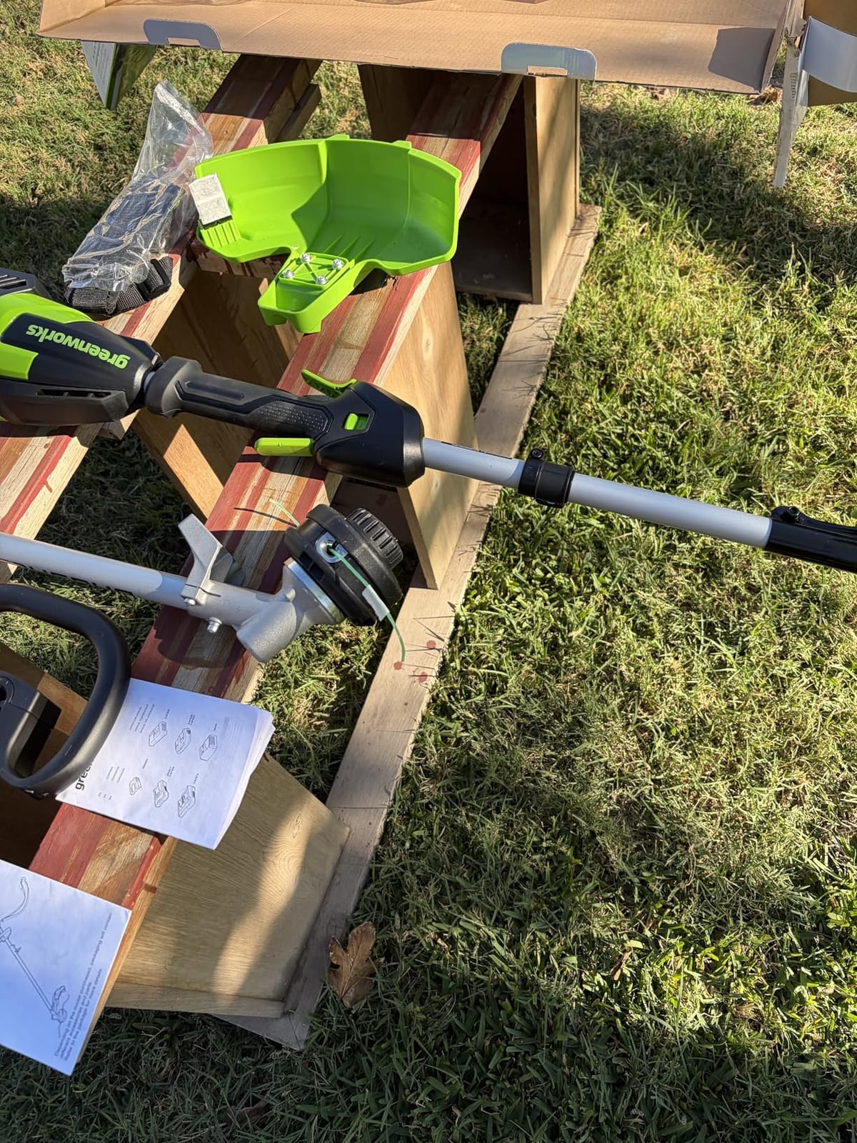 Greenworks 40V 16 in Cordless String Trimmer, Tool Only customer photo 2