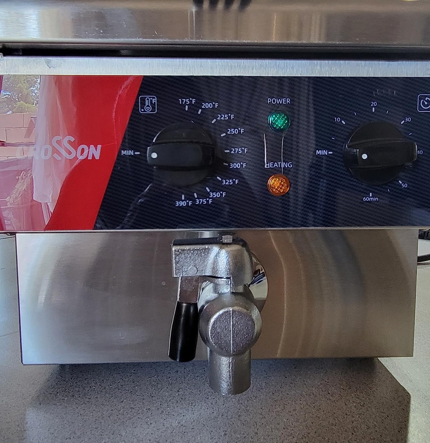 CROSSON 6L Electric Countertop Deep Fryer Extra Large with Drain,Timer,Basket and Lid for Restaurant Use 120V,1800W Commercial Deep Fryers customer photo 2