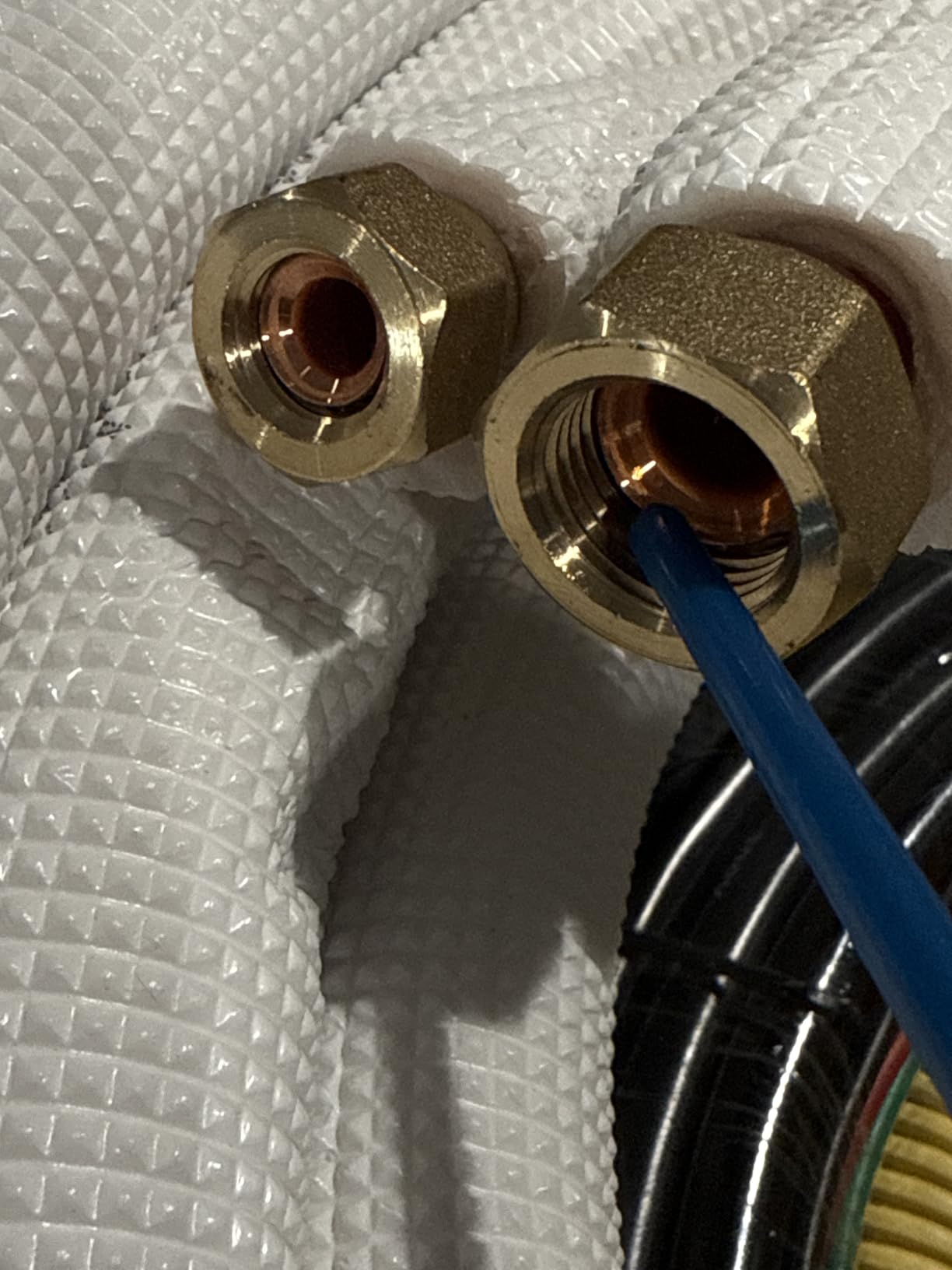 25 Ft Mini Split Line Set - Air Conditioner Copper Tubing Pipes Extension Set, 1/4