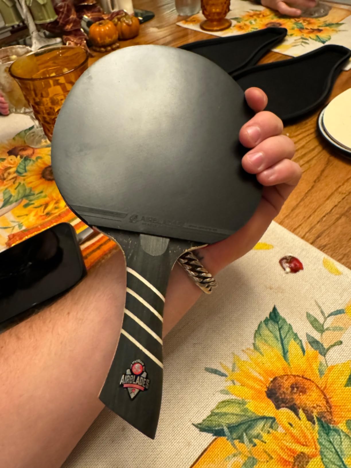 The Peace Maker ALC - Professional Ping Pong Paddle - Carbon Fiber Table Tennis Racket Producing Maximum Spin & Control for All Levels - Hard Carry Case & Ergonomic Handle. customer photo 2