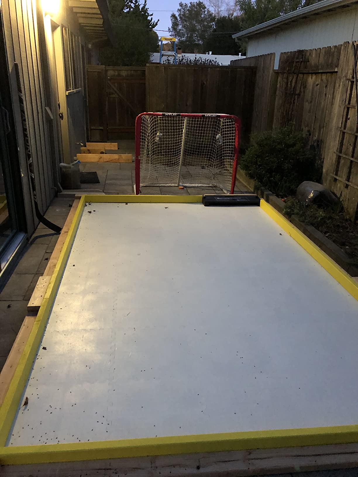 Potent Skate-Able Synthetic Ice Tiles - Safe for Skates, Expandable Hockey Training Surface, Easy to Assemble customer photo 1