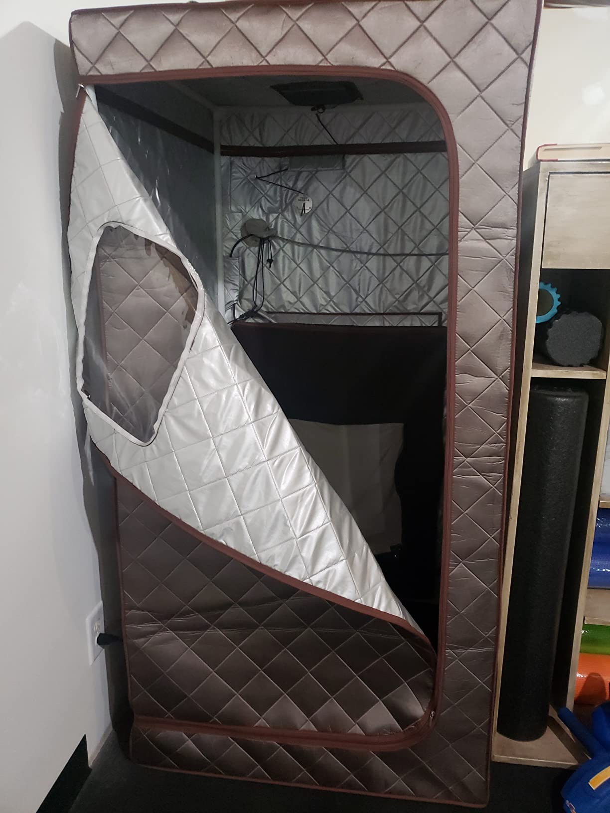 Portable 1-2 Personl Infrared Saunas for Home, Full Spectrum Infrared Sauna, Full Size Large Space Spa, 2 Portable Upgrade Chair, Oversize Full Body Home Sauna Spa for Relaxation & Detox customer photo 2