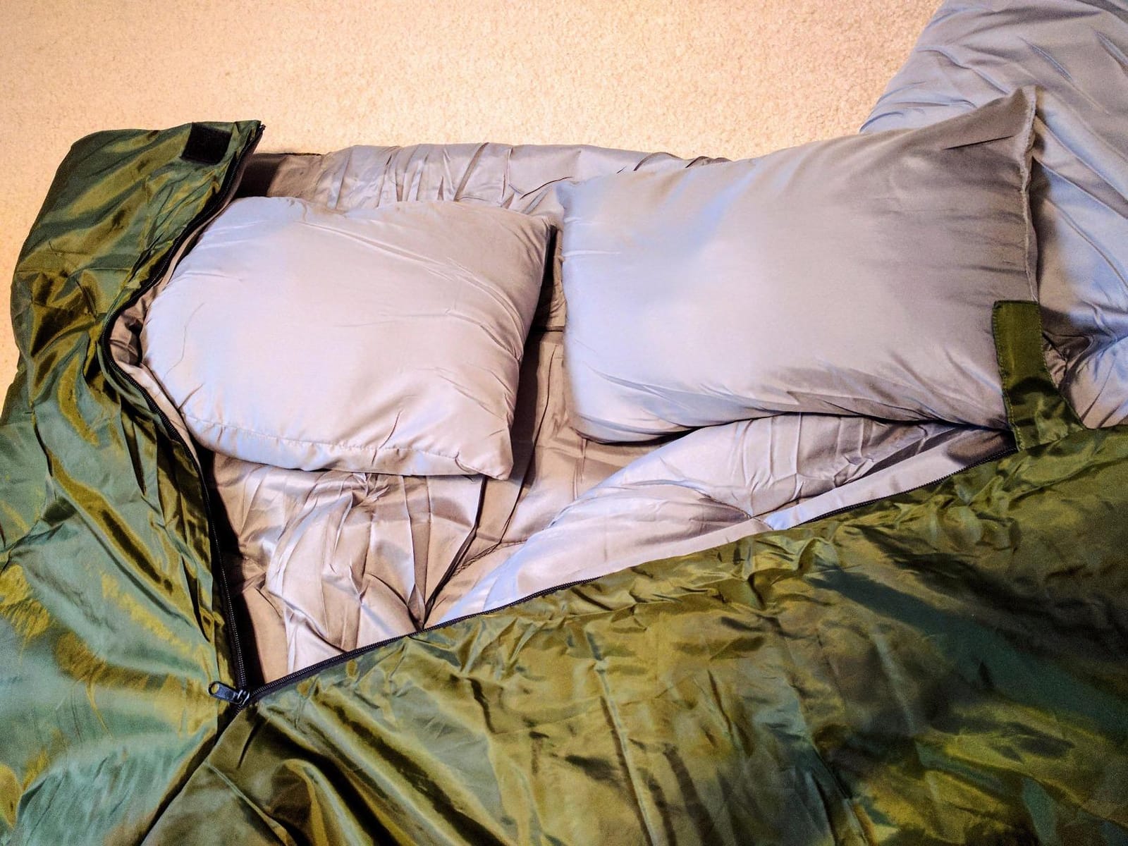 Sleepingo Double Sleeping Bags for Adults Backpacking, Camping, or Hiking - Waterproof Queen Sleeping Bags for Adults or Teens - Truck, Tent, Sleeping Pad customer photo 2