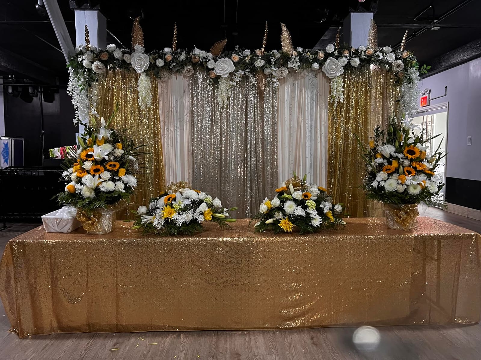 Hecis Heavy Duty Backdrop Stand, 10x20Ft Double Crossbar Pipe and Drape Stand Kit, Adjustable Banner Stand, Back Drop Stand for Party Event, Trade Shows & Wedding Decor customer photo 2