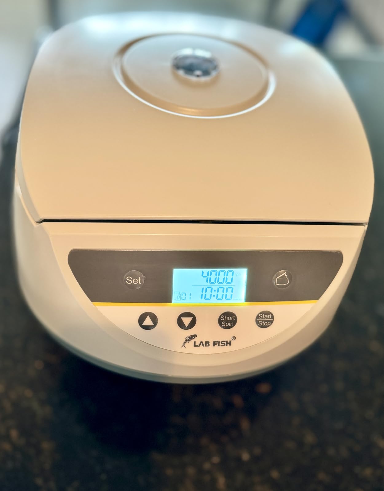 LAB FISH LC-8S Centrifuge, 8x2/5/10/15ml Tubes | 500-5000RPM low speed, max 3074xg RCF, timer, benchtop centrifuge machine for PRP, plasma & lab sample separation customer photo 1