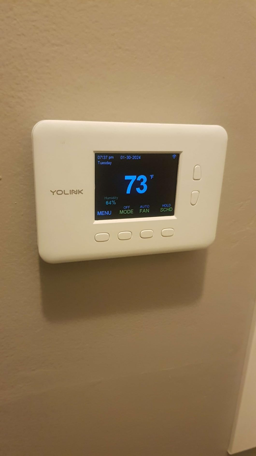 YoLink Smart Thermostat, Now Heat Pump Compatible, Android & iOS App, YoLink Hub Included customer photo 2