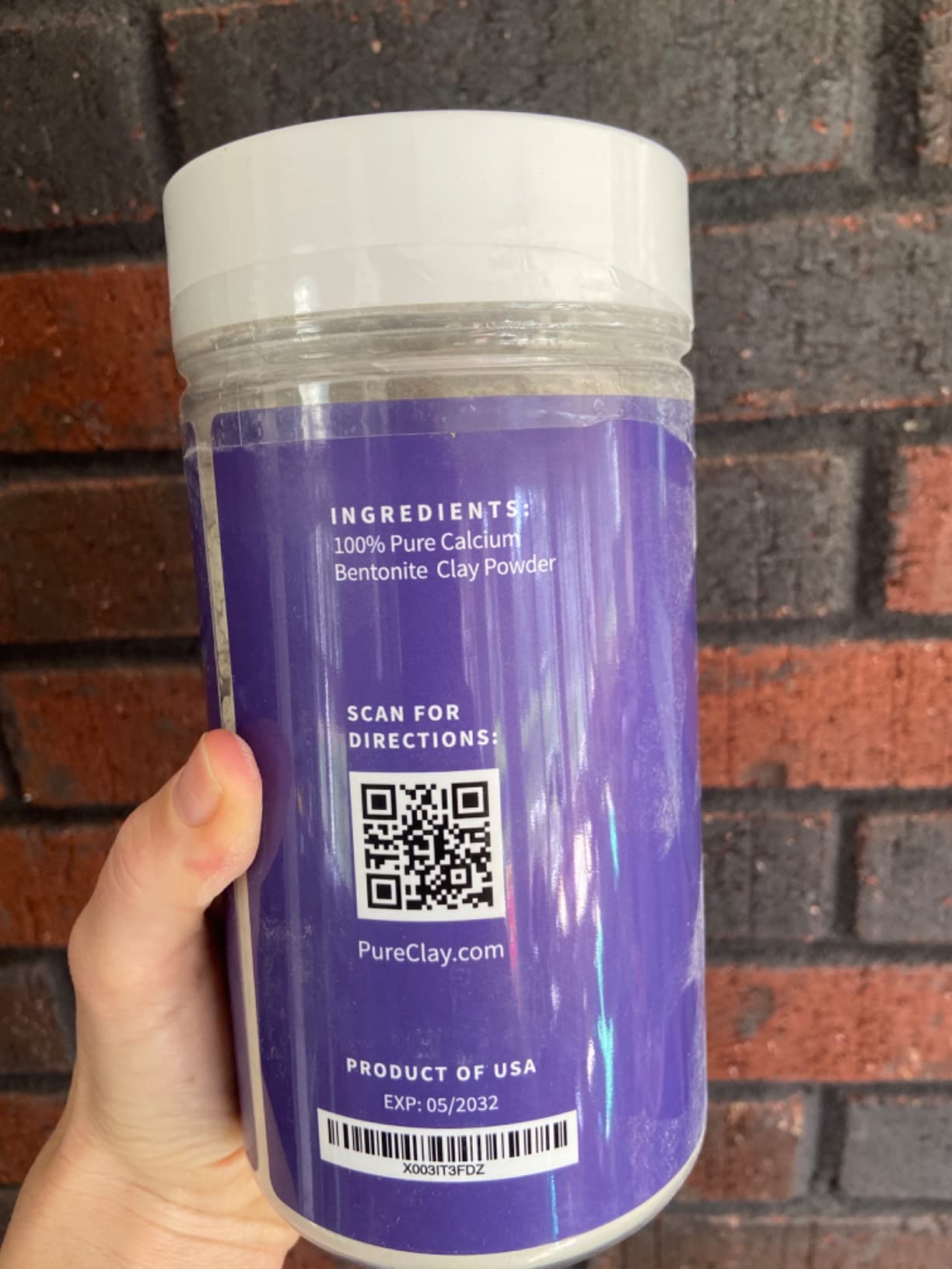PURE CLAY Bentonite Detox Bath Soak, Calcium Montmorillonite Mud customer photo 2