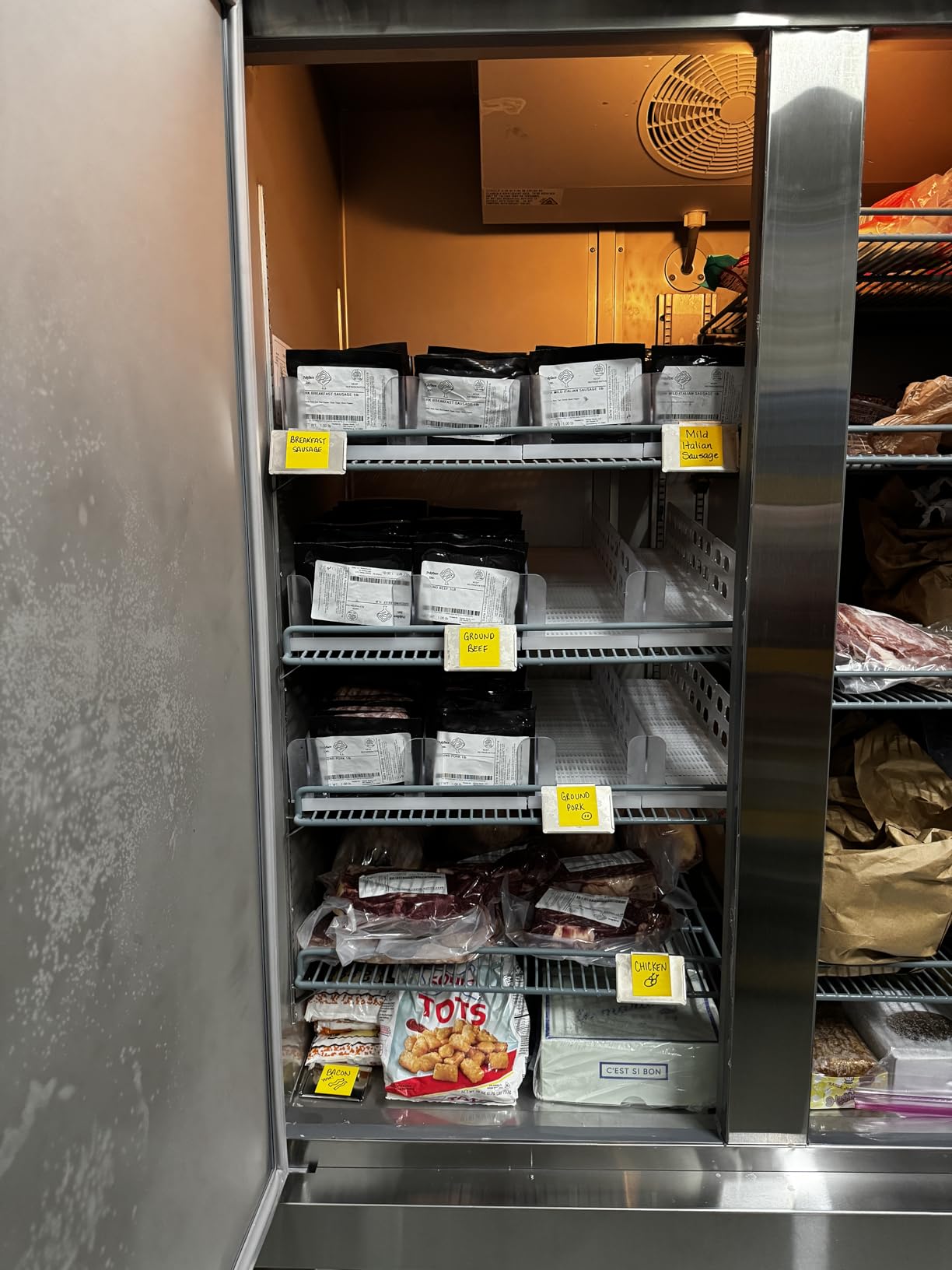 KoolMore Commercial Two Door Reach-in Freezer for Restaurant, Cafe, and Cold Food Storage, Stainless Steel Finish, Large 35 Cu. Ft. Capacity, Heavy Duty Kitchen Use (RIF-2D-SS35C), Silver customer photo 2
