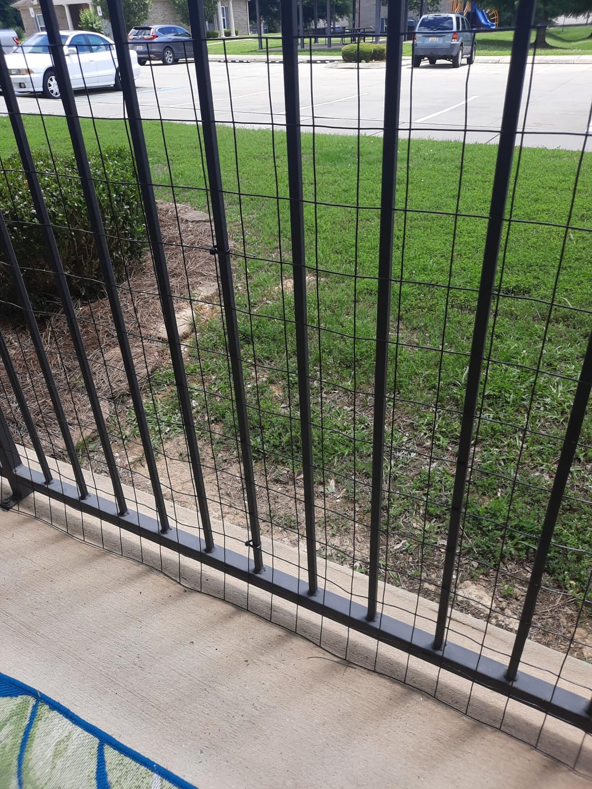 Black PVC Coated Welded Wire Fence 24