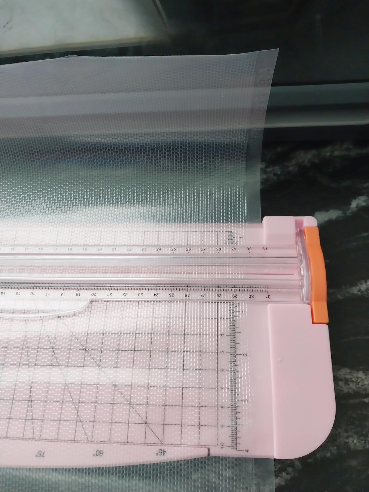 Heavy Duty Paper Cutter,12 inch Guillotine Paper Cutter,Guillotine Paper Cutters and Trimmers Cards Leather with Metal Base for Office Home School (White, a4) customer photo 1