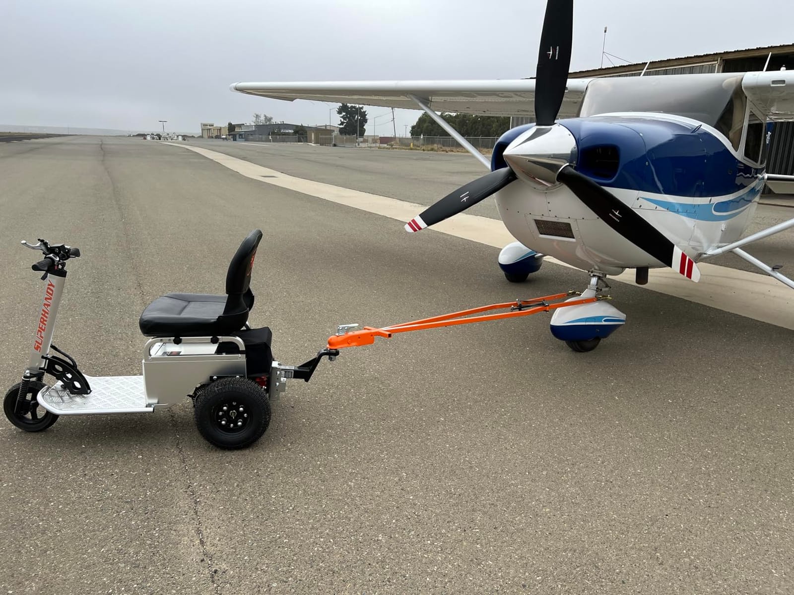 SuperHandy Electric Tugger Cart, Industrial Tow Tractor Riding Scooter - 1 Seater, 2600 lbs Towing Cap, 350 lbs load cap, 48V 4Ah Li-Ion Battery - For Warehouse Material & Mobility Personnel Transport customer photo 1