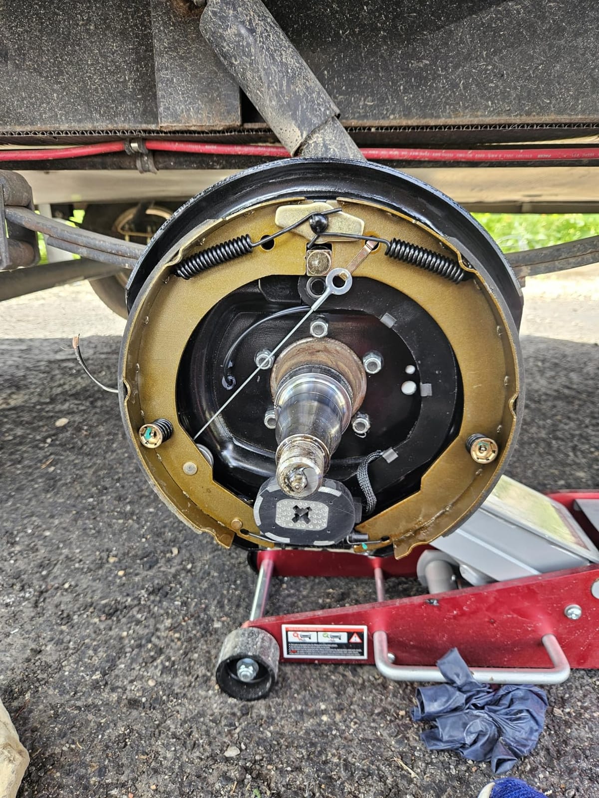 Trailer Axle Electric Brake Kit, 6-Hole, 5.5
