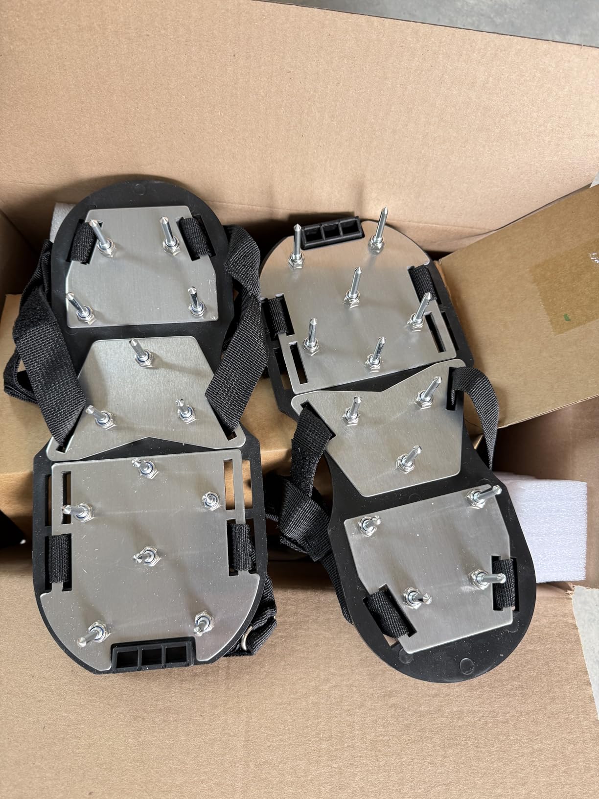 Lawn Aerator Shoes for Grass - Pre-Assembled Grass Aerator Shoes for Lawn - Soil Yard Aerator Tool for Aerating Patio Garden, Black customer photo 2