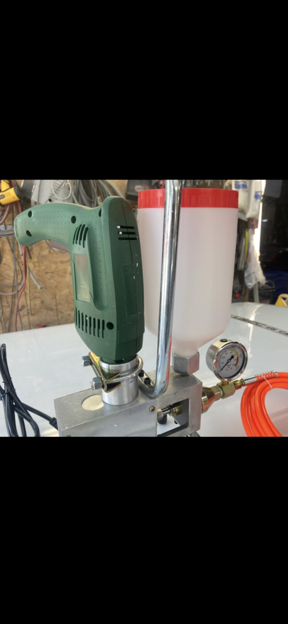 INTBUYING 110V High Pressure Injection Pump Grouting Applicator Machine Electric Grout Mortar Plugging Machine Building Crack Filling Machine 650W customer photo 2