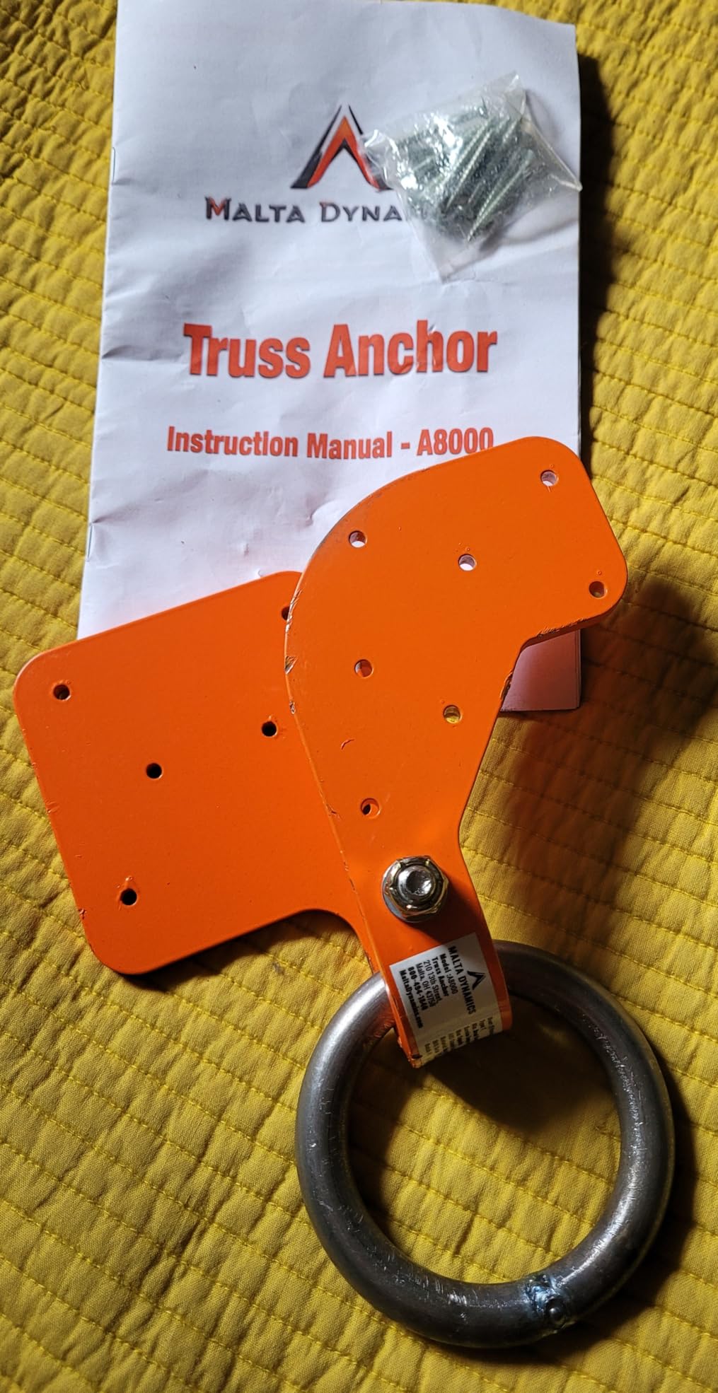 Malta Dynamics Made in US Truss Anchor for 2