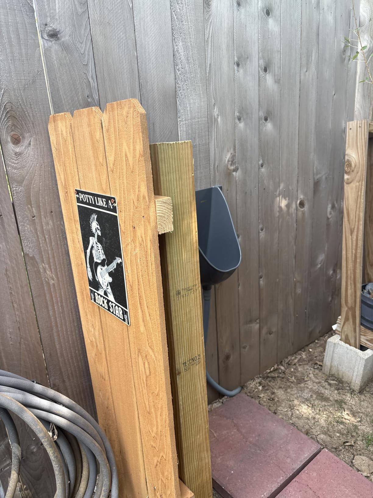 Waterless Urinal with Hose - UV Resistant Outside Urinal, Outdoor Plastic Urinals, Outdoor Toilet, Garage Urinal, Urine Diverter, Urinals For Men Bathroom customer photo 1