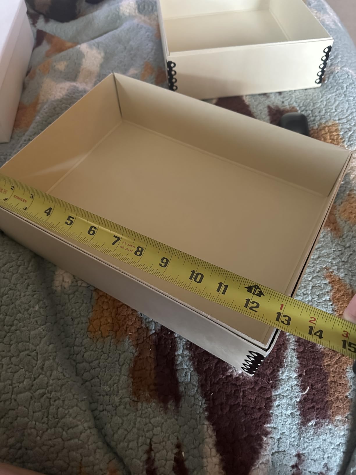 Golden State Art, Archival Drop Front Storage Box, Tan-9.25x11.75x3 Inch customer photo 2
