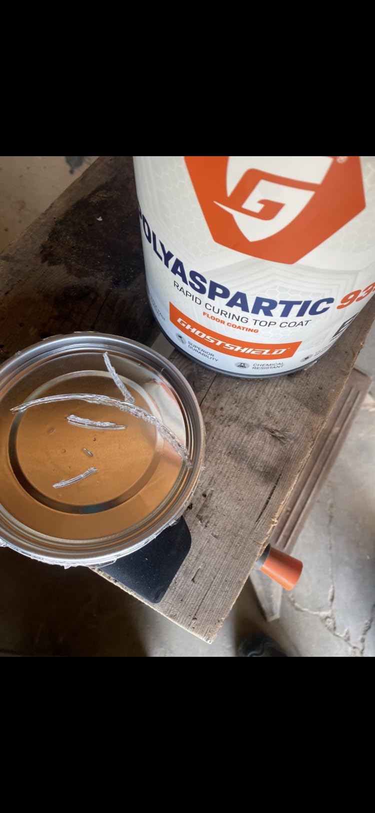 Ghostshield Polyaspartic 930-2 Gallon Kit - Fast Cure Topcoat Coating for Flake Floor Systems in Garage Floors and Warehouse Floors - Covers up to 300-400 Square Feet customer photo 2