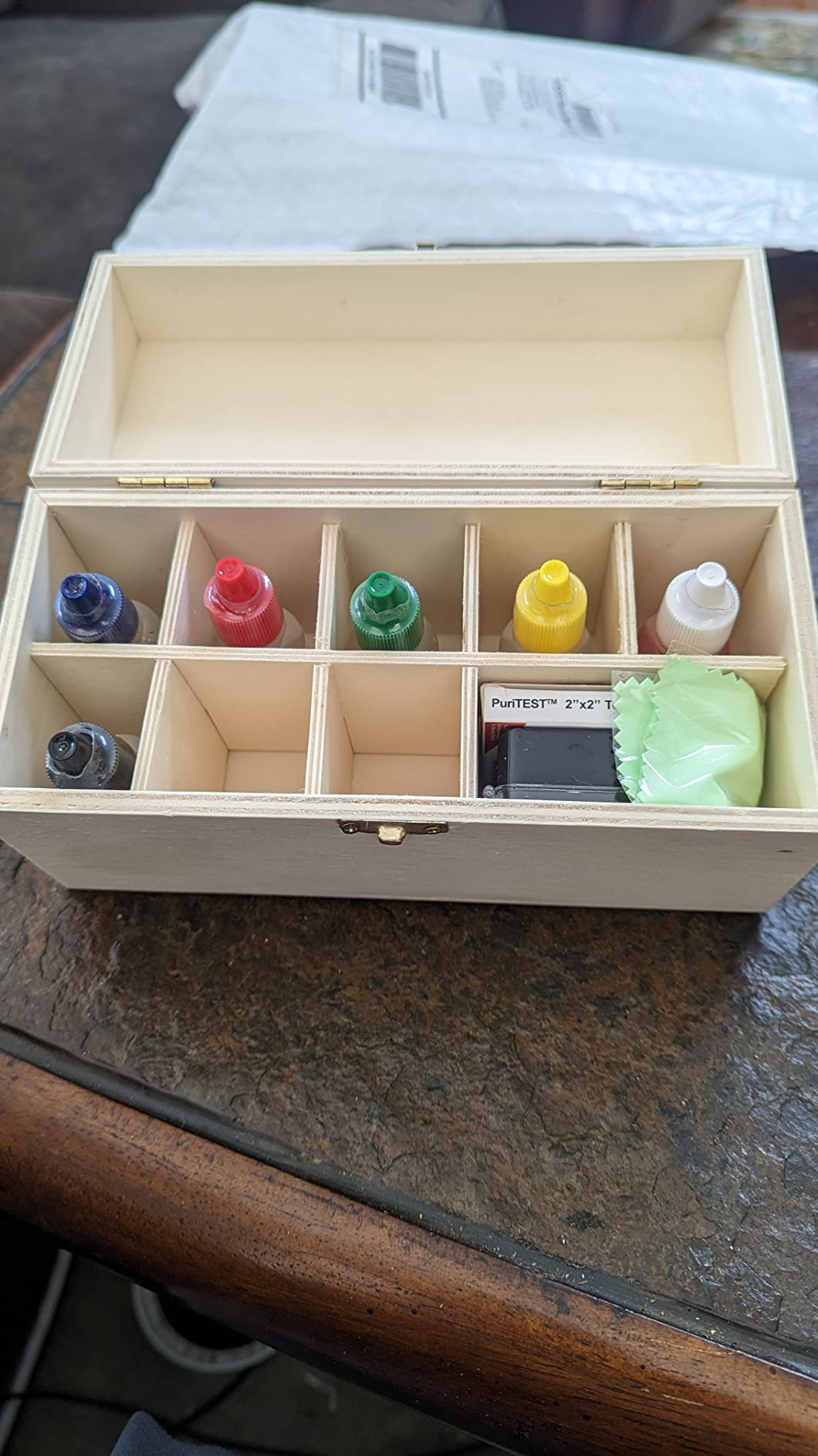 GTE Precious Metal Jewelry Testing Kit Gold Silver Platinum Test Acids Wooden Box 30X Eye Loupe 10K 14K 18K 24K Needle File Cloth Acid customer photo 2