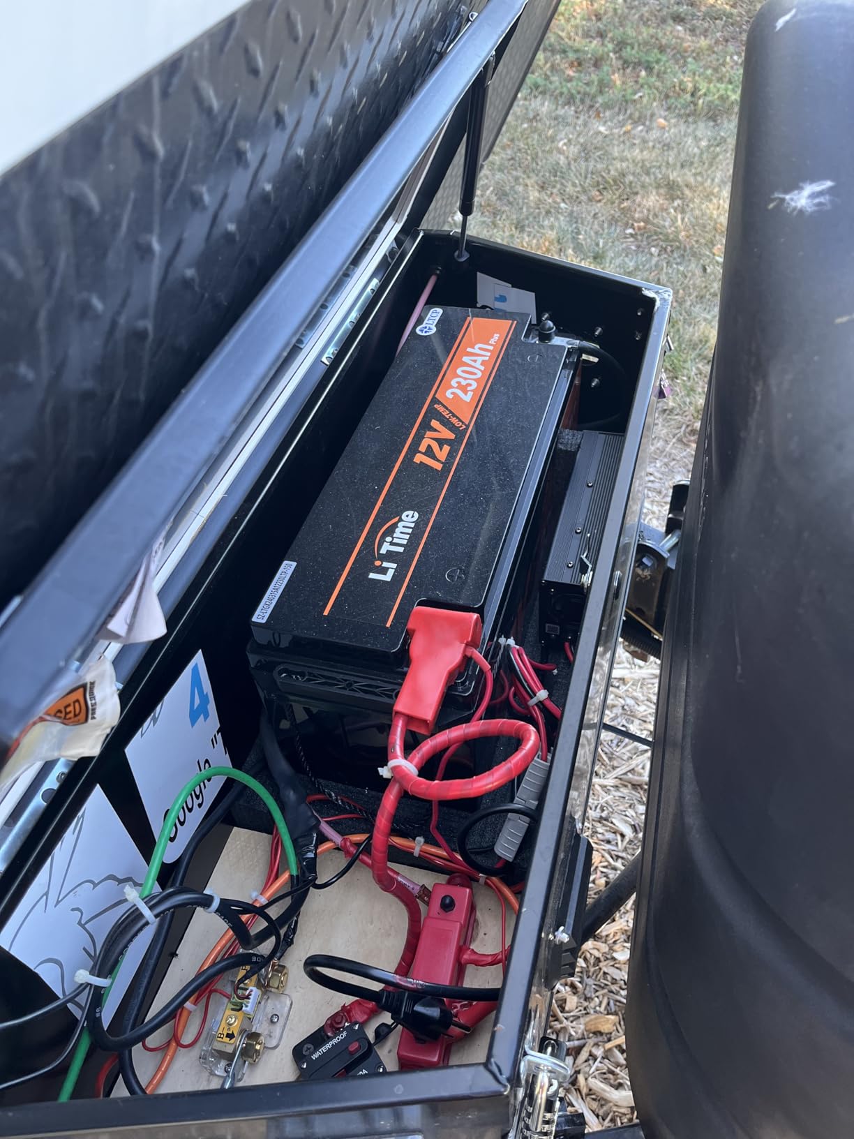 LiTime 12V 230Ah Deep Cycle LiFePO4 Battery for RV, Camper, Travel Trailer | Group 4D, 200A BMS, Max. 15000 Cycles, IP65 Waterproof, Low Temp Protection, Max 4P4S, 2944Wh, for Solar, Off-Grid, Marine customer photo 1