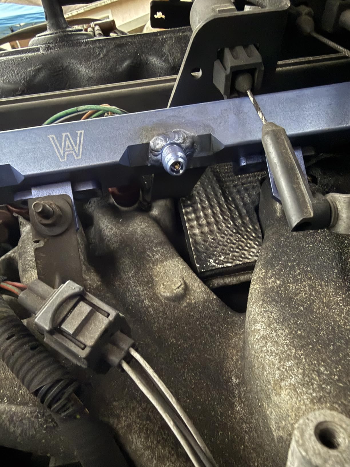 1997-2001 Jeep 4.0 Wrangler TJ Cherokee XJ Aluminum Fuel Rail #5014496AC customer photo 1