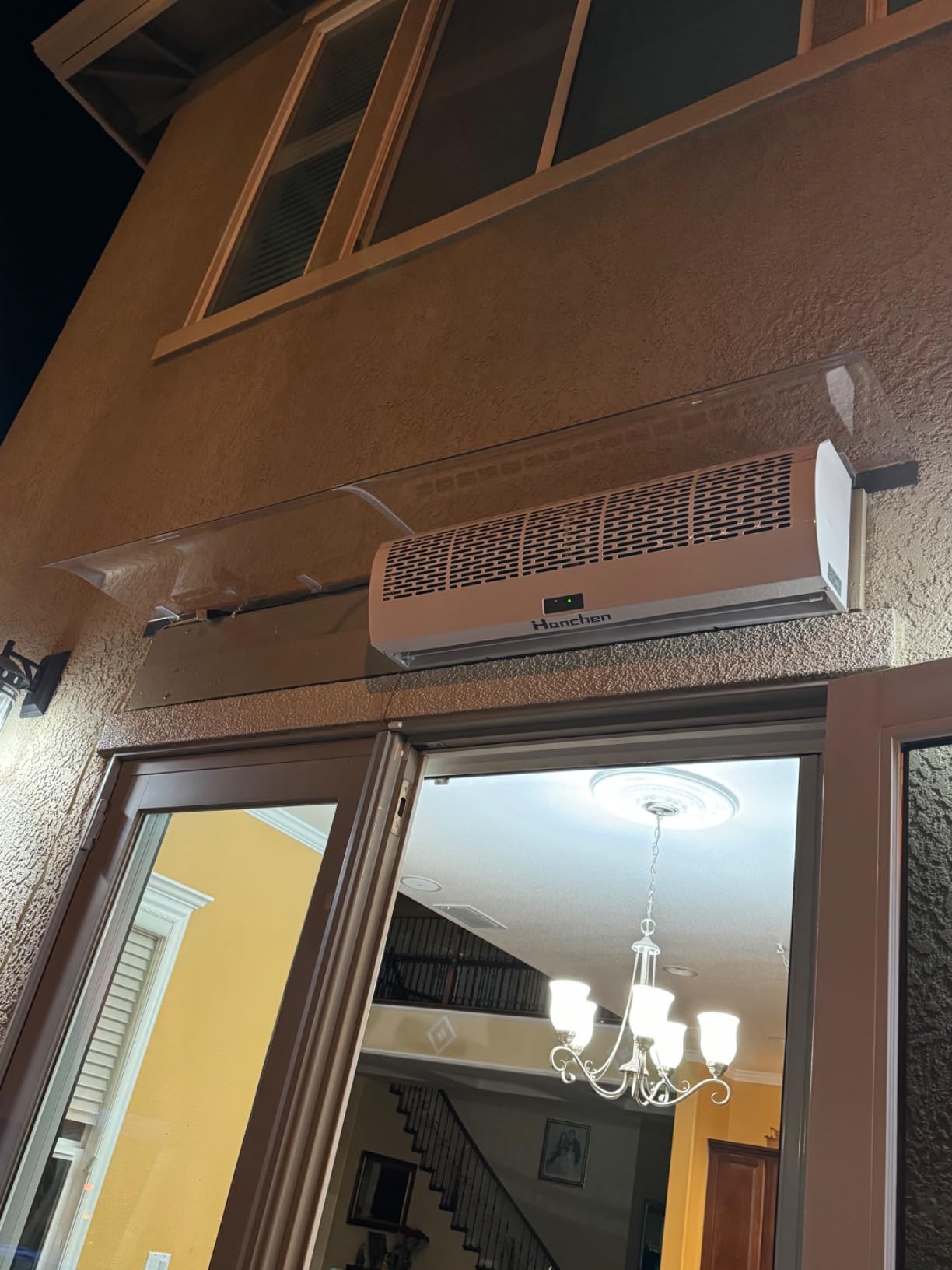 Hanchen 36 Inch Air Curtain [2026 NEW VERSION] Magnetic Door Switch 2 Speeds 1527/1292 CFM Uncooled and Unheated Remote Control Super Power Commercial Indoor Heavy Duty Air Door Fan 110V customer photo 1