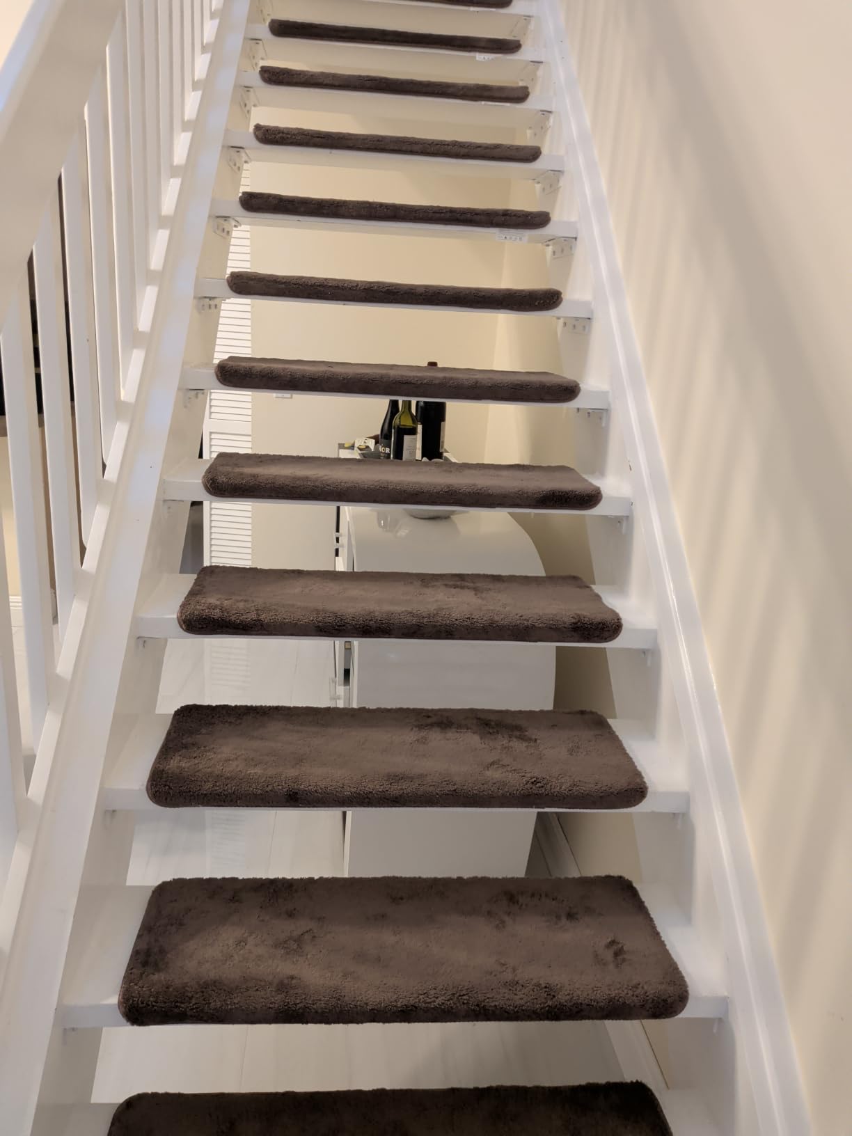 PURE ERA Bullnose Carpet Stair Treads Ultra Plush Black 14 Pcs customer photo 2