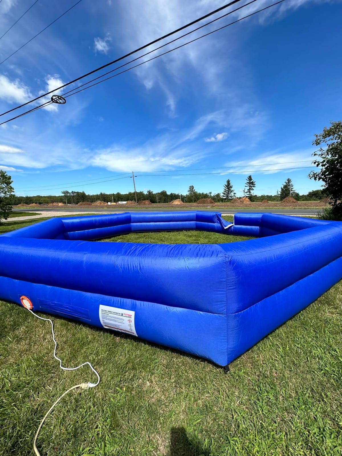 WARSUN 15FT Gaga Ball Pit Inflatable with Powerful Blower, Portable Gagaball Court for Indoor Outdoor Family Activities Inflatable Sport Games customer photo 2