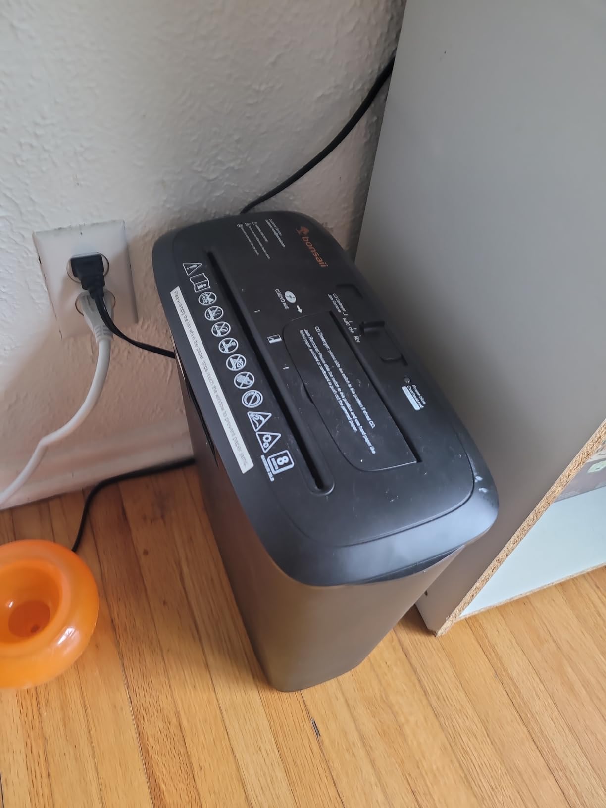 Bonsaii 8-Sheet Strip Cut Paper Shredder for Home, Shred CDs & Credit Cards customer photo 1