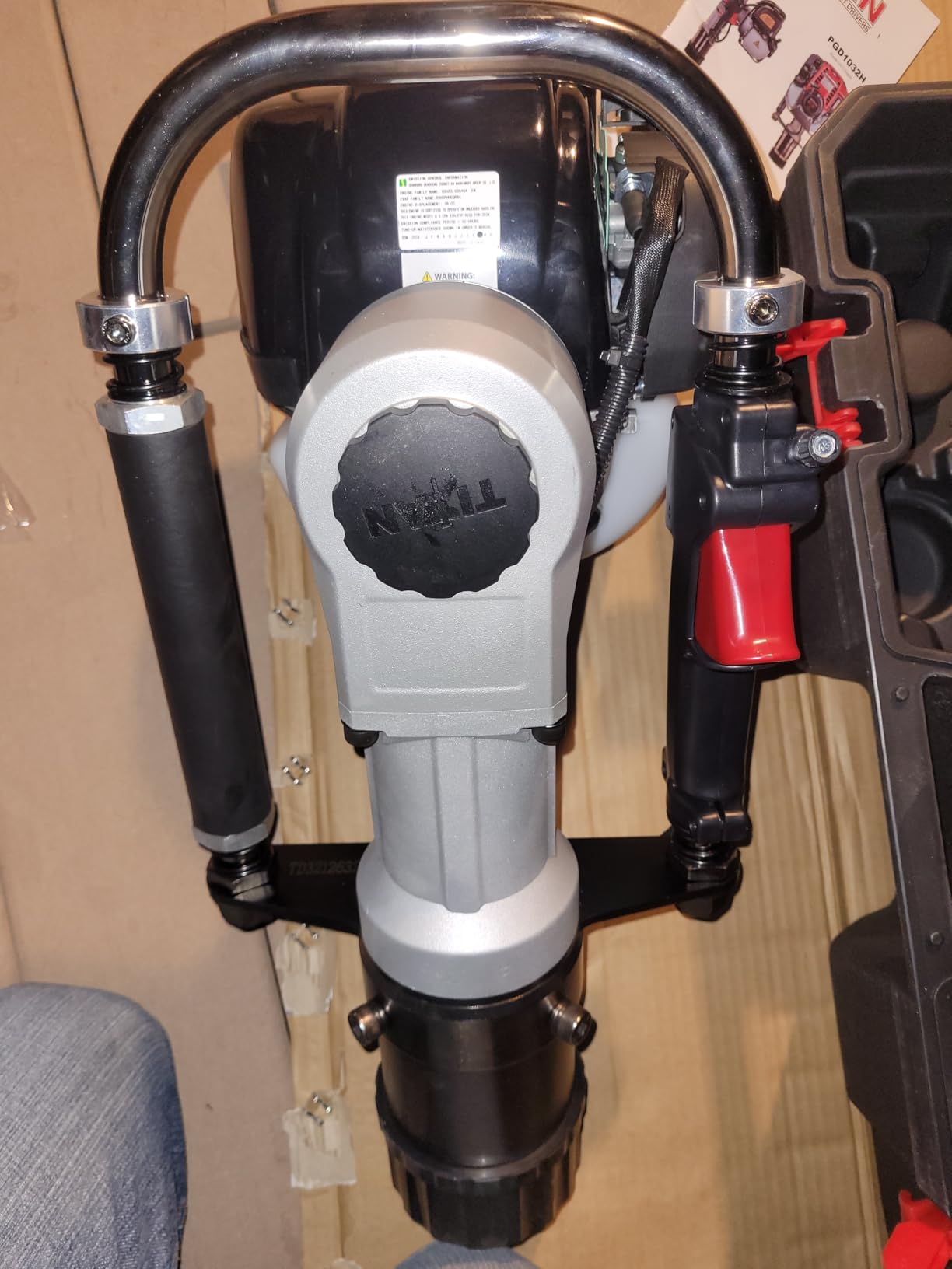 PGD1032 Titan Gas Powered Post Driver – Heavy-Duty Fence Post Driver for T-Posts, Pipes & Stakes – Portable Titan Fence Driver with 140FA 4-Stroke Engine – Farm & Ranch Use customer photo 1