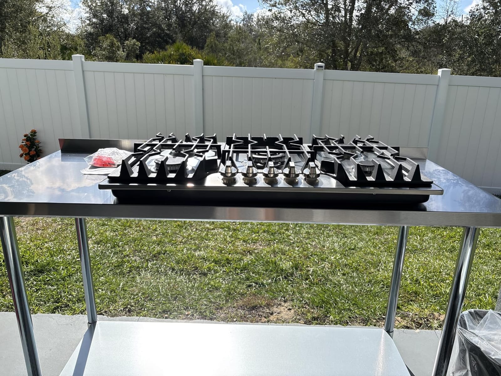 TOPWISH 36 Inch Gas Cooktop, Propane Stove Top with 5 ITALY SABAF Burners customer photo 2