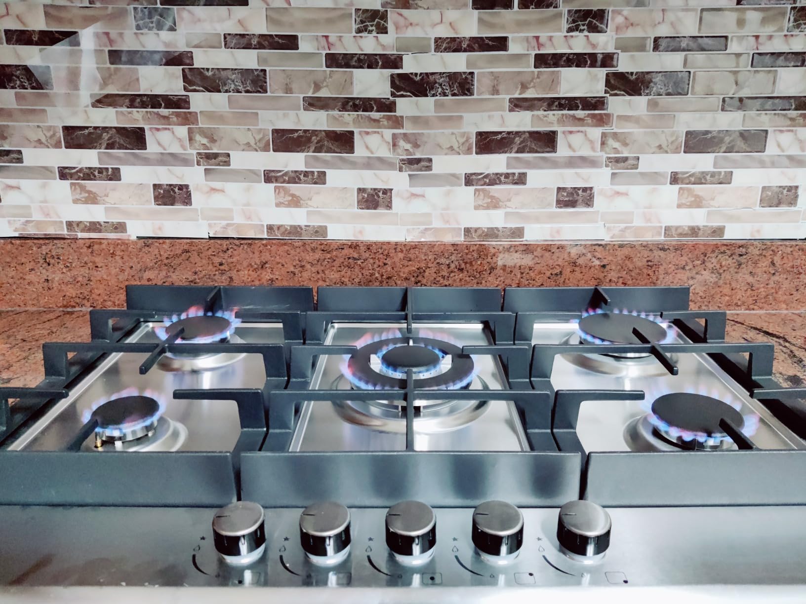 Eascookchef 30 inch Gas Cooktop, Gas Stove Top with 5 High Efficiency Burners, Built-in Stainless Steel Propane Cooktop for Kitchen, NG/LPG Convertible Stovetop, Thermocouple Protection customer photo 1