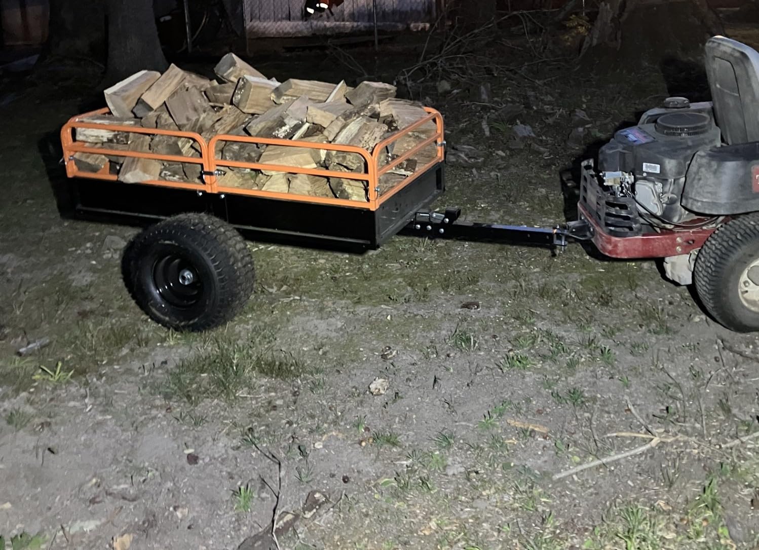 Impact IMPLEMENTS® 1500lb HD Agricultural Trailer with Solid Floor & Sides. Rugged Tires and Solid Sides with Tailgate for Increased Capacity. Original USA Design. customer photo 2