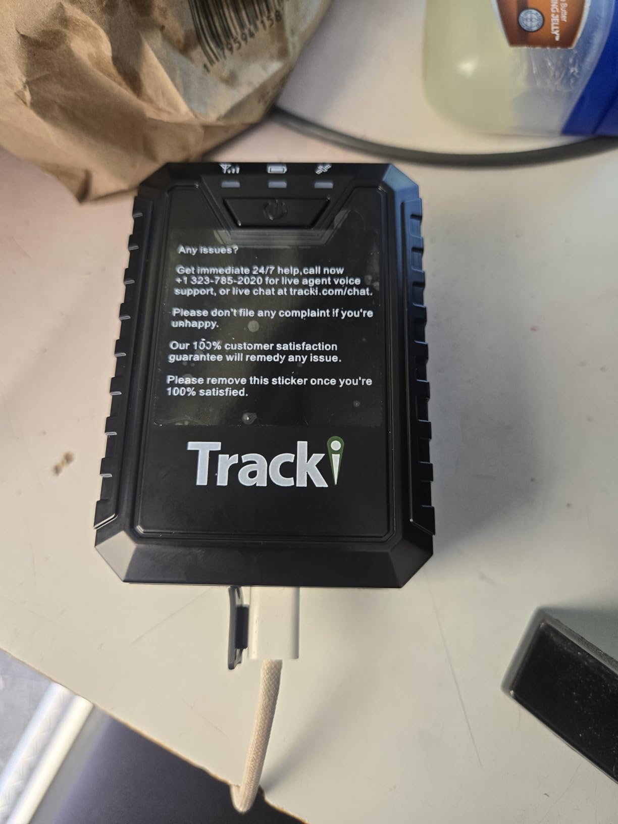 Tracki Pro GPS Tracker for Vehicles, 4G LTE, Long Life Battery | Cars & Assets Real-Time Tracking, Subscription Required, Cancel Anytime, Hidden customer photo 1