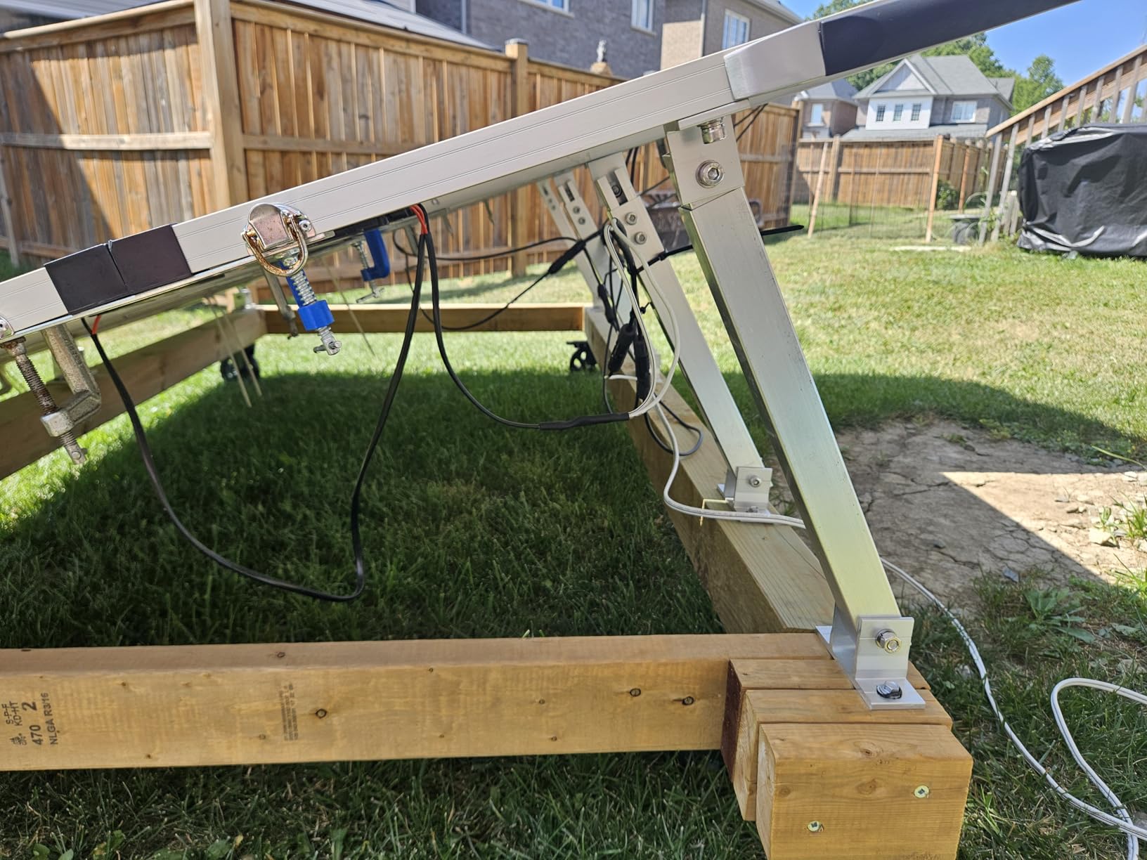 Adjustable Solar Panel Tilt Mount Brackets - Aluminum Alloy Mounting Brackets Support to 100 150 200 300 Watt Solar Panel for RV, Trailer, Boat, Yacht, Roof, Wall and Off-Grid (2 Sets-4 PCS) customer photo 2